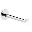 Labreti, Labret (surgical steel, silver, shiny finish) s/z Bunkica, Kirurško jeklo 316L, Akril