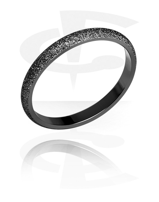 Ringe, Ring med glitter, Kirurgisk stål 316L