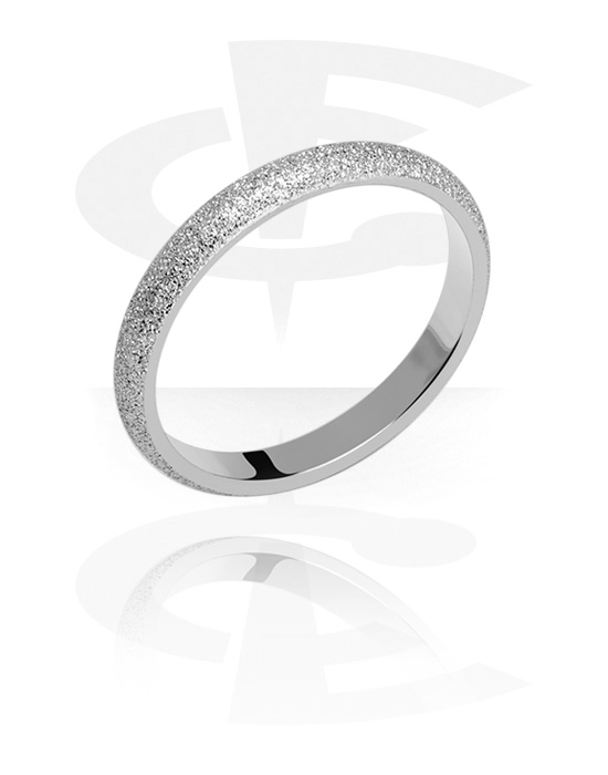 Rings, Ring with glitter, Surgical Steel 316L
