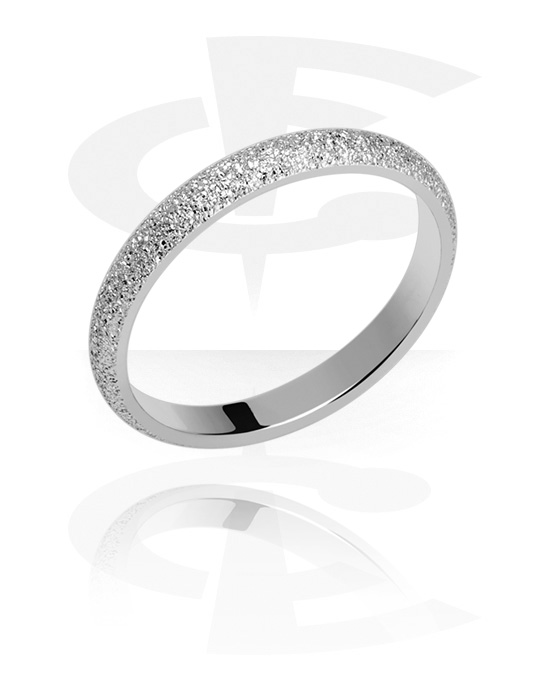 Rings, Ring with glitter, Surgical Steel 316L