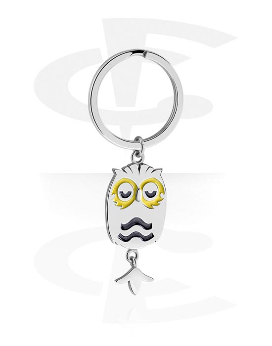 Keychains, Keychain with owl design, Surgical Steel 316L