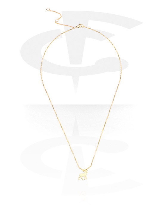 Halskjeder, Fashion Necklace, Gold Plated Brass