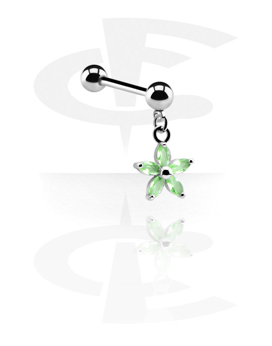 Činky, Barbell with Charm, Surgical Steel 316L