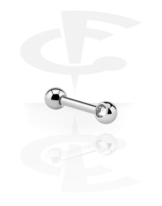 Sztangi, Barbell with Jewelled Balls (90°), Surgical Steel 316L