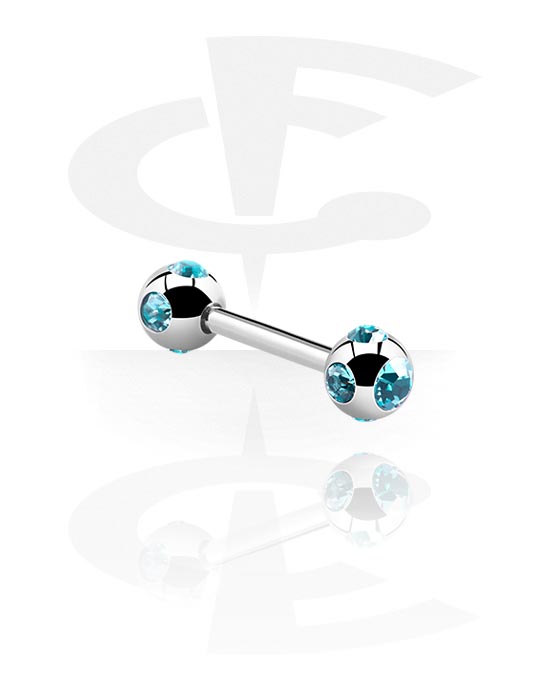 Barbellit, Barbell with Tiffany-Balls, Surgical Steel 316L