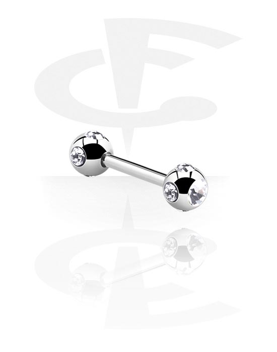 Barbeller, Barbell with Tiffany-Balls, Surgical Steel 316L