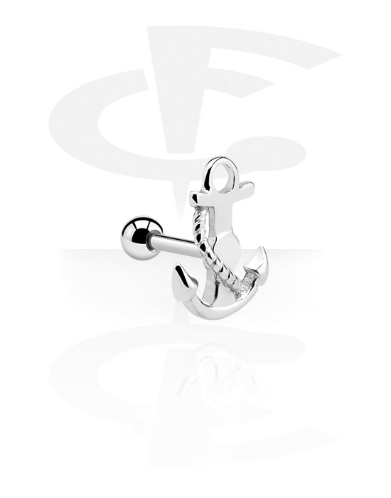 Helix & Tragus, Traguspiercing, Chirurgisch staal 316L