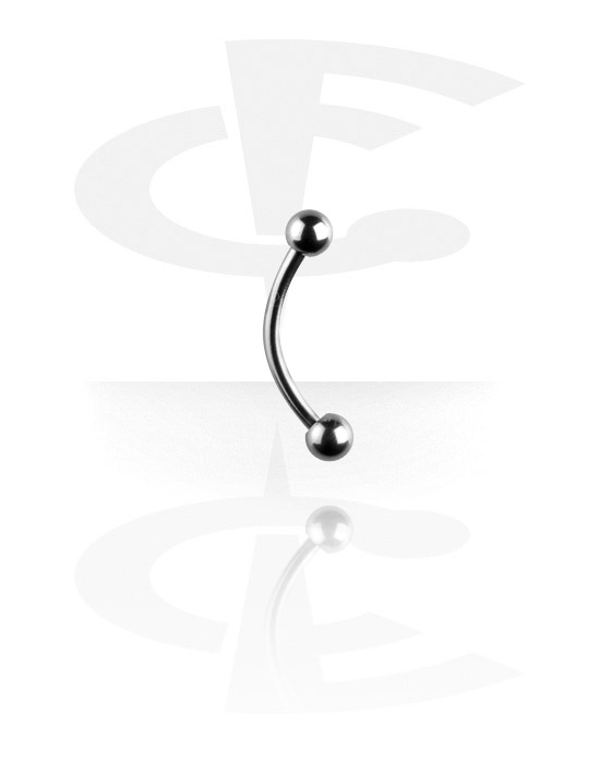 Curved Barbells, Curved Barbell, Surgical Steel 316L