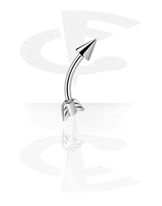 Curved Barbells, Trendy Curved Eyebrow Barbell, Surgical Steel 316L
