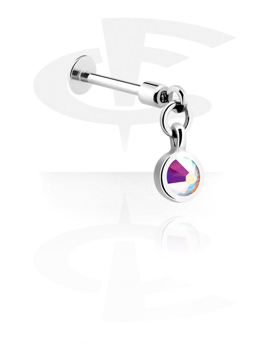 Labrety, Labret (surgical steel, silver, shiny finish)