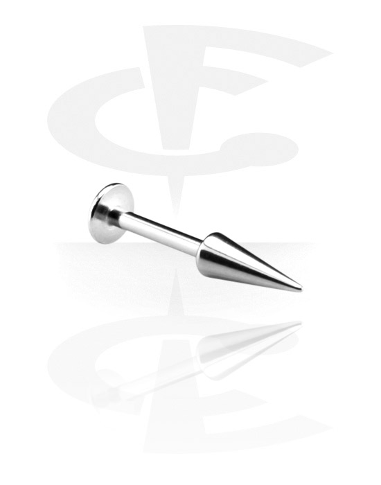 Labrets, 1.2 mm-Labret met Long Cone, Chirurgisch Staal 316L
