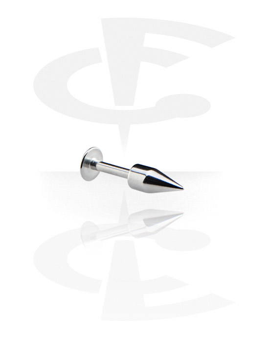Labrets, Micro Labret with Mini Spike, Surgical Steel 316L