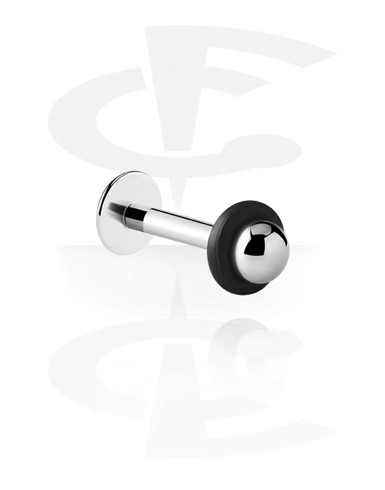 Labrets, Labret (surgical steel, silver, shiny finish) with UFO Ball, Surgical Steel 316L