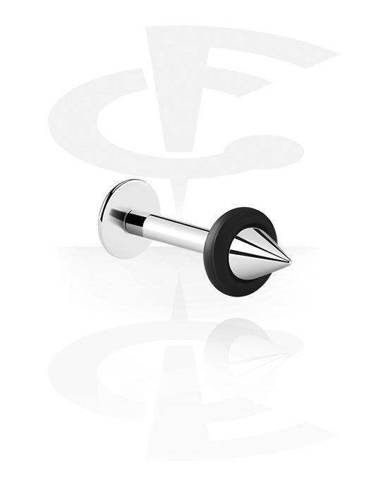 Labrets, Labret (surgical steel, silver, shiny finish) met UFO-cone, Chirurgisch staal 316L