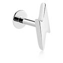 Labreti, Labret (surgical steel, silver, shiny finish) s/z dizajnom strele, Kirurško jeklo 316L