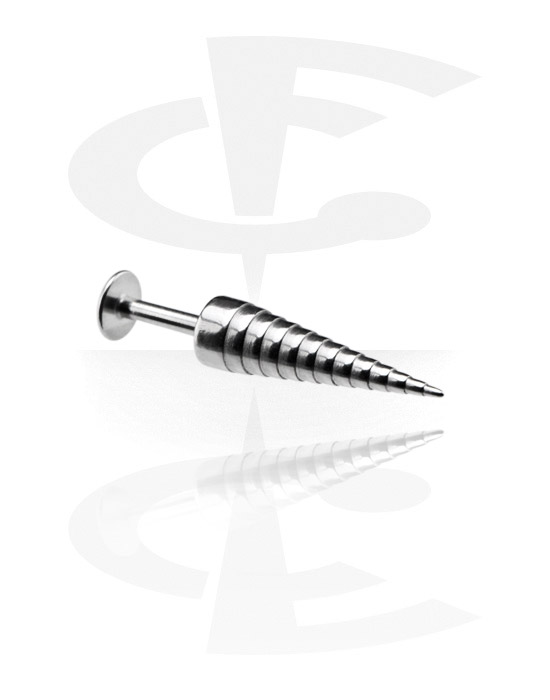 Labrety, Micro Labret with Stepped Dum, Surgical Steel 316L