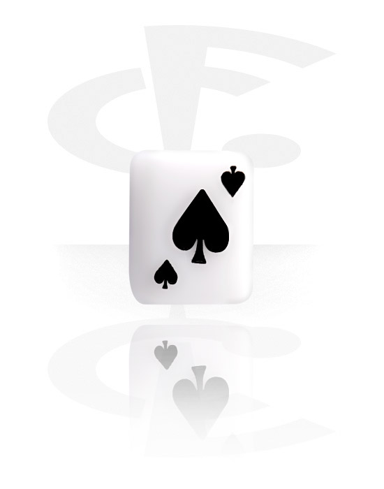 Kulor, stavar & mer, Spades Playing Card, Acrylic