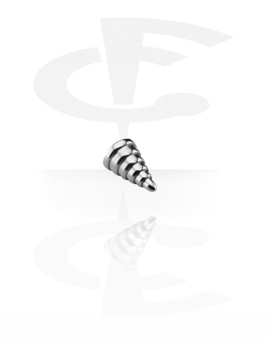 Kulor, stavar & mer, Micro Ribbed Cone, Surgical Steel 316L