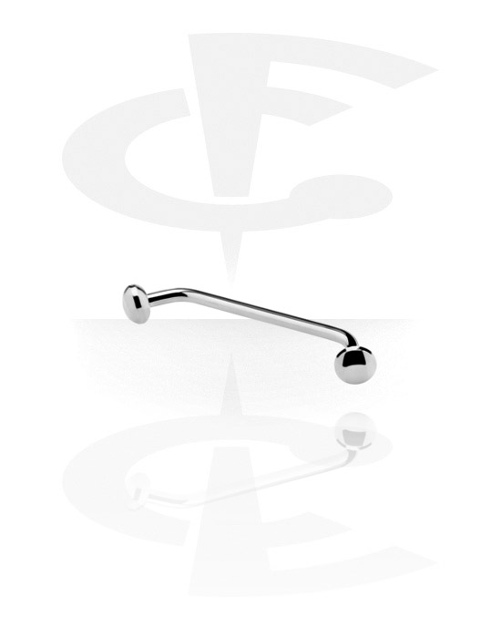 Barbellit, Open Staples Micro Barbell with Disks 45 degree, Titanium
