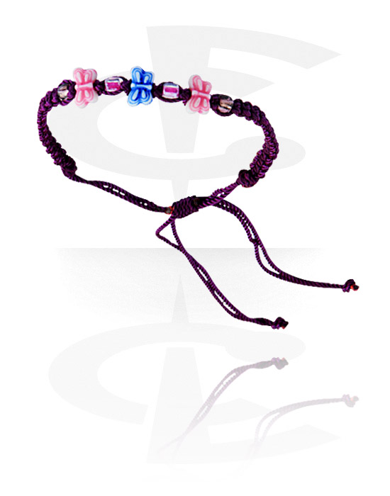 Armbånd, Bracelet with Beads, Full Nylon D18