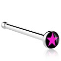 Piercings nez & Septums, Piercing nez droit (acier chirurgical, argent, finition brillante), Acier chirurgical 316L