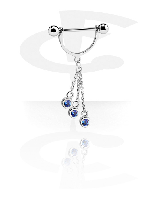 Nipple Shield with charm (Surgical Steel 316L/Plated Brass) The World's No.1 Piercing Shop