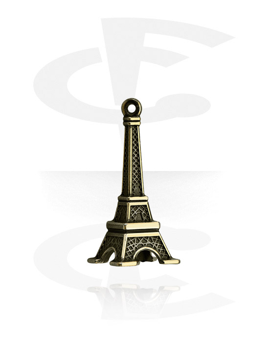 Pendants, Pendant with Eiffel Tower design, Pewter