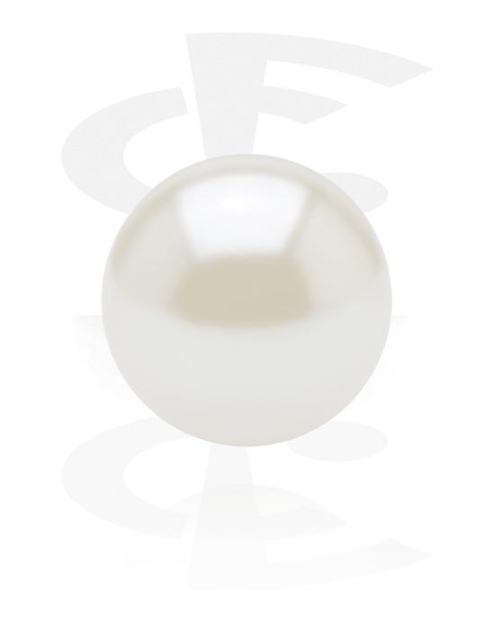 Palline, barrette e altro, Pallina per barrette filettate  (perla sintetica, vari colori), Perle