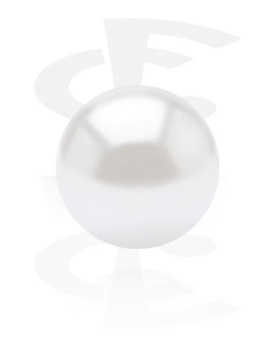 Golyók, tűk és egyebek, Ball for threaded pins (synthetic pearl, various colours), Gyöngyök