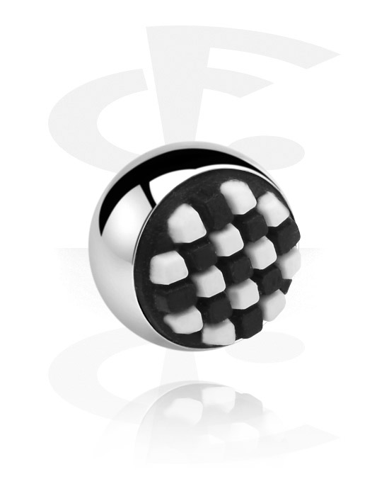 Kuličky, kolíčky a další, Ball with silicone attachment, Surgical Steel 316L
