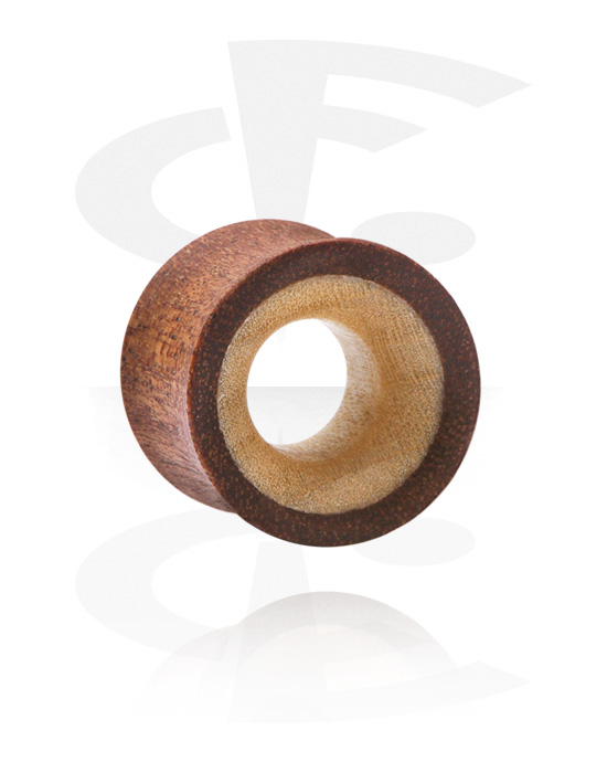Tunnel & Plugs, Double Flared Tunnel (Holz), Holz