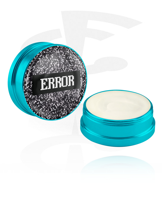Reiniging en verzorging, Conditioning creme en deodorant voor piercings met Opdruk ‘Error’, Aluminium container