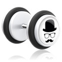 Faux piercings, Faux plug, Acrylique, Acier chirurgical 316L