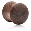 Double flared plug (wood) med convex front