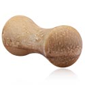 Double flared plug (wood) with convex front