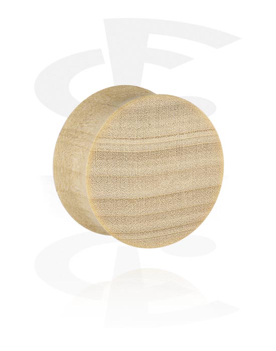 Tunnels & Plugs, Double flared plug (hout), Hout