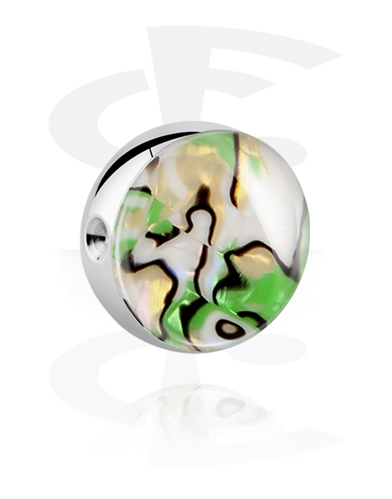 Kuličky, kolíčky a další, Kulička pro kroužek s kuličkovým uzávěrem s designem imitace perleti, Chirurgická ocel 316L