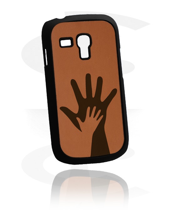 Pouzdro na mobil, Pouzdro na mobil s koženou vložkou, Plast, Imitace kůže