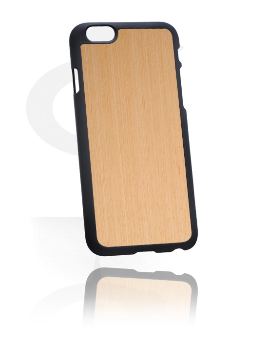 Phone cases, Mobile Case with Wooden Inlay, Plastic, Elm Wood