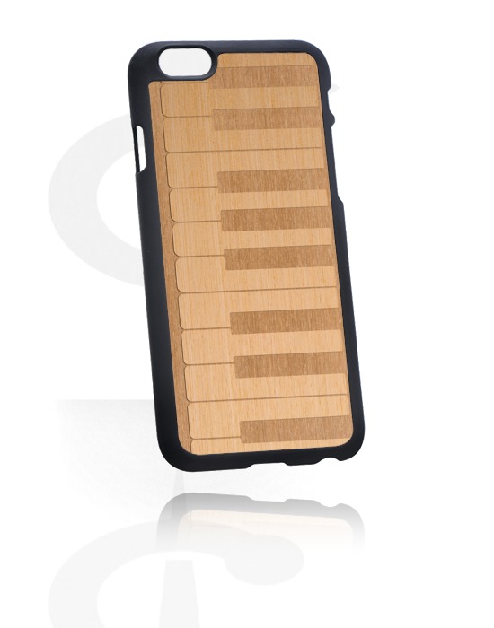 Phone cases, Mobile Case with Wooden Inlay and Lasered Wood Inlay, Plastic, Elm Wood