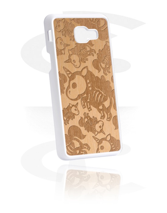 Phone cases, Mobile Case with cute skeleton design, Plastic, Elm Wood