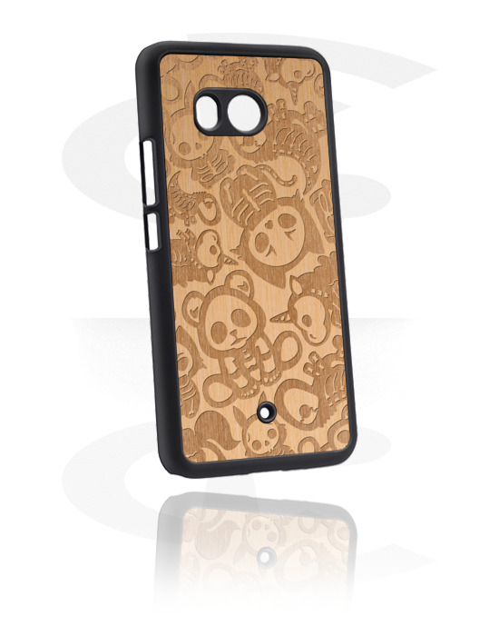 Phone cases, Mobile Case with cute skeleton design, Plastic, Wood