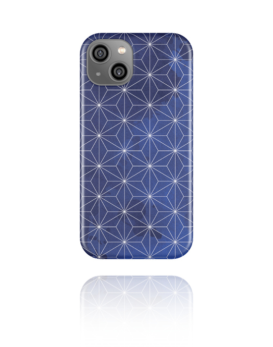 Maske za mobitele, Torbica za mobitel s tamnoplavim dizajnom mozaika, Plastika
