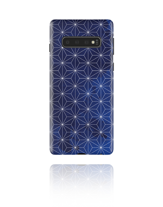 Pouzdro na mobil, Pouzdro na mobil s designem tmavě modrá mozaika, Plast