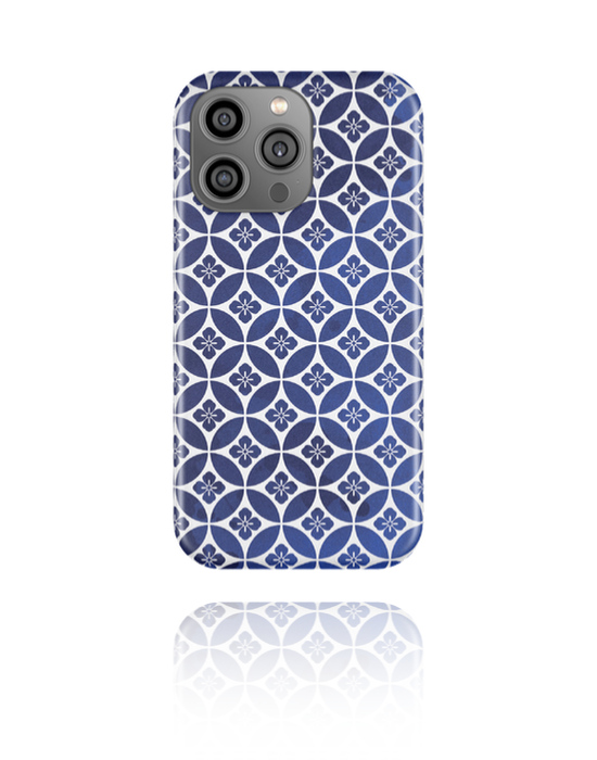 Cover per cellulare, Cover per cellulare con mosaico blu navy, Plastica