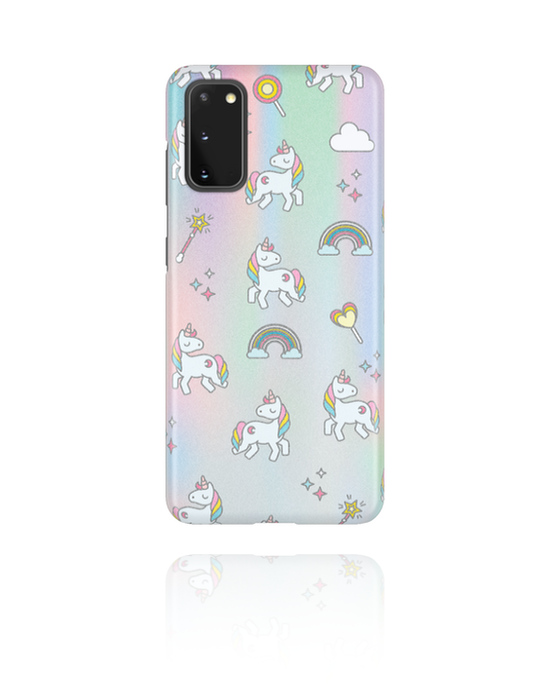 Cover per cellulare, Cover per cellulare con motivo unicorno crazy, Plastica