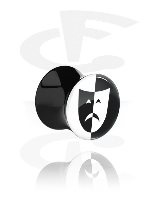 Double Flared Plug with Positive / Negative Design (Acrylic) | The ...