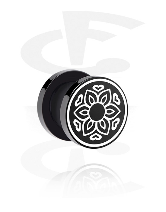 Tunnels & Plugs, Tunnel with lasered geometric design, Acrylic
