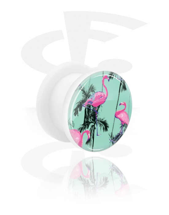 Tunnels & Plugs, Tunnel with Crazy Exotics Design, Acrylic