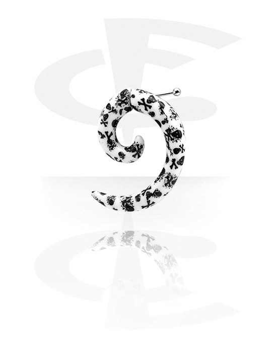 Lažni piercing nakit, Lažna spirala, Akril, Kirurški čelik 316L
